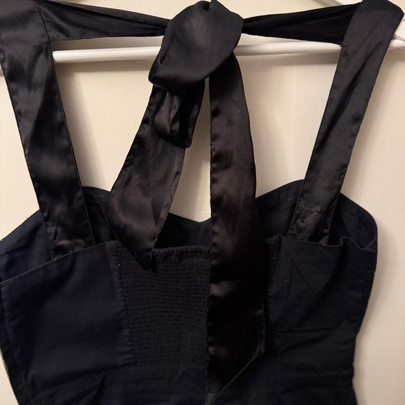 Free People Leaf Motif Black and Gold Embroidered Dress - Picture 10 of 11